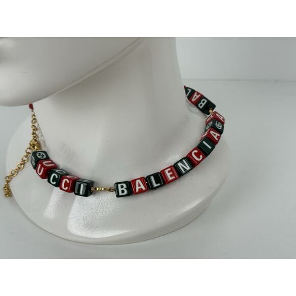 Gucci x Balenciaga The Hacker Project Symbols Bead Necklace - Picture 4 of 5